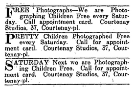 history of courtenay studios, ajax building courtenay place wellington photographic studio 1922